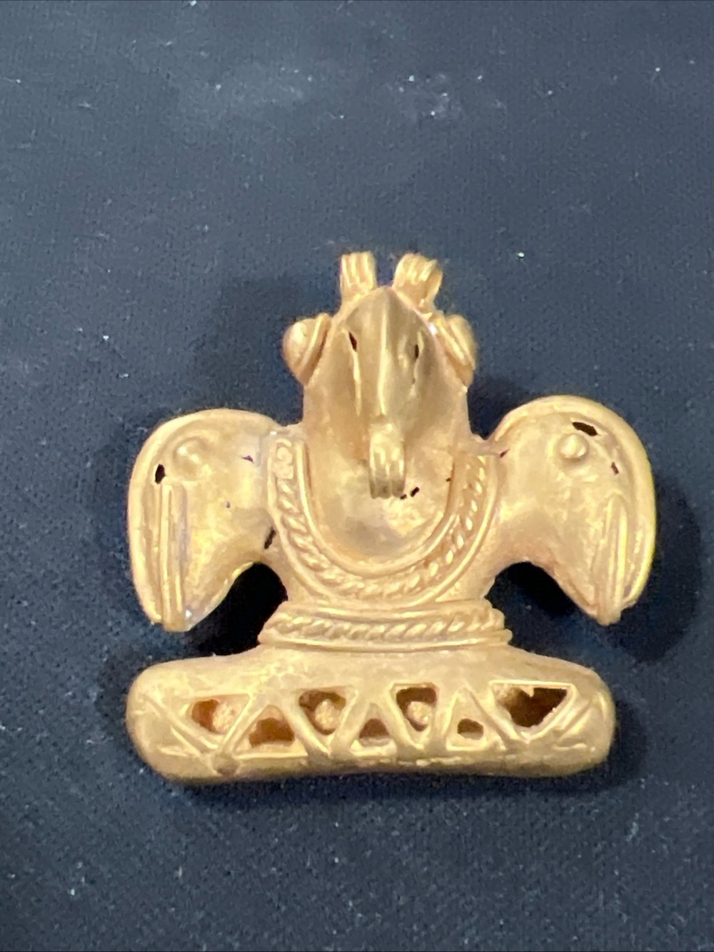 TUMBAGA Gold & Copper Alloy Zoomorphic Figurine/Pendant Columbian Art